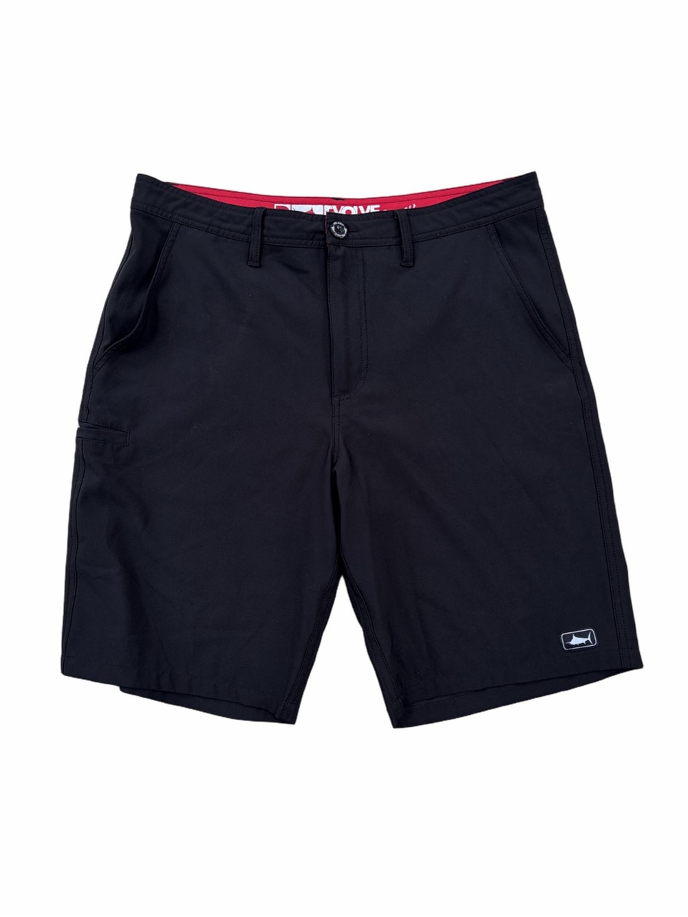 Pelagic Men’s Size 34 Black Evolve Hybrid Performance Fishing Shorts